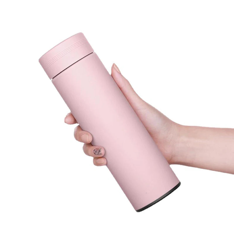 Intelligent 500Ml SMART Water Bottle Stainless Steel Temperature DISPLAY Leakproof Vacuum Sealed 